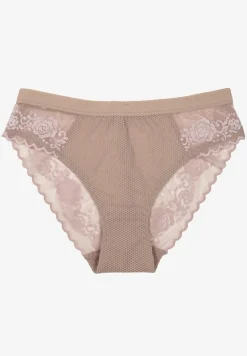 Fioletowe Majtki Figi z Koronkowymi Wstawkami Rantte