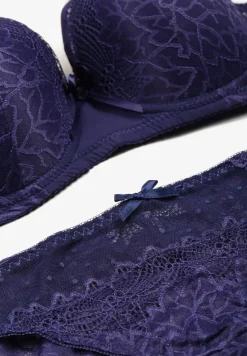 Fioletowy 2-częściowy Komplet z Biustonoszem i Majtkami Ophani