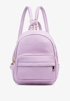 Fioletowy Miejski Plecak z Szelkami z Możliwością Odpięcia Milessa