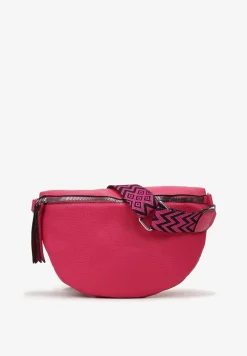 Fuksjowa Nerka z Materiałowym Paskiem Ehadeel