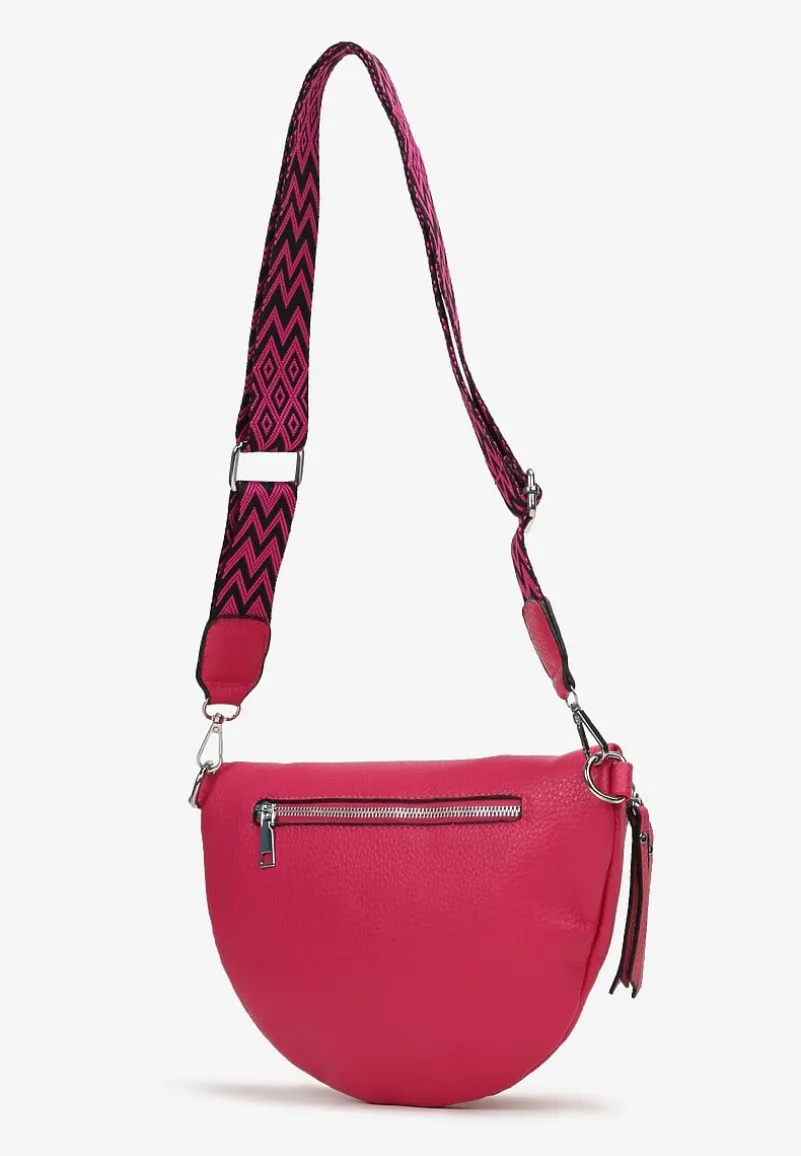 Fuksjowa Nerka z Materiałowym Paskiem Ehadeel