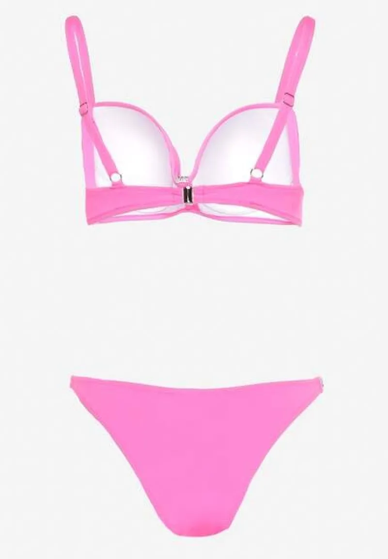Fuksjowe Bikini z Cyrkoniami i Regulowanymi Ramiączkami Tloen