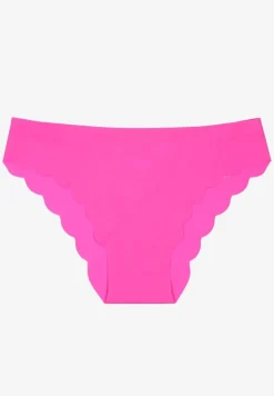 Fuksjowe Majtki Bezszwowe Ozdobione Cyrkoniami i Falbanką Pillissea