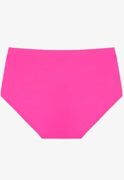 Fuksjowe Majtki Figi High Waist z Bezszwowym Wykończeniem Kolaniris