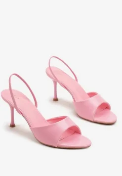 Fuksjowe Sandały Vices na Obcasie Typu Szpilka z Elastycznym Paskiem Evastaria