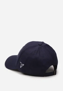 Granatowa Bawełniana Czapka z Wyszytymi Napisami Vonenia