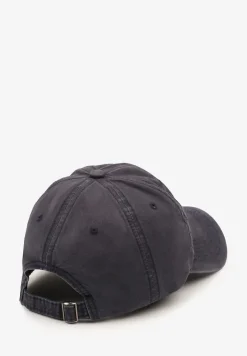 Granatowa Czapka z Daszkiem z Bawełny z Napisem Voviera