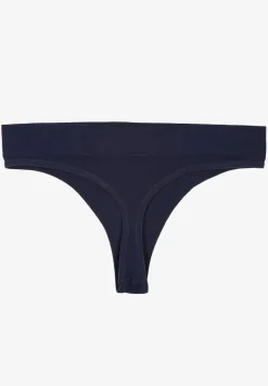 Granatowe Basicowe Majtki Stringi Pillivene