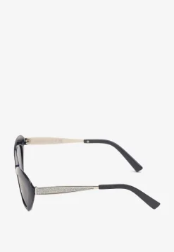 Granatowe Okulary Przeciwsłoneczne o Kocim Kształcie z Filtrem UV Nirivna