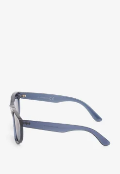 Granatowe Okulary Przeciwsłoneczne o Klasycznym Kształcie z Filtrem UV Tinabeni