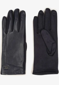 Granatowe Rękawiczki z Ekoskóry Zinnarra