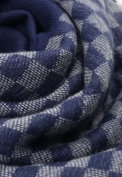 Granatowo-Szary Szalik Symmetry