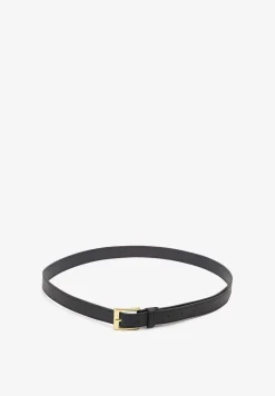 Granatowy Pasek Ozdobiony Metalową Klamrą Nairavina