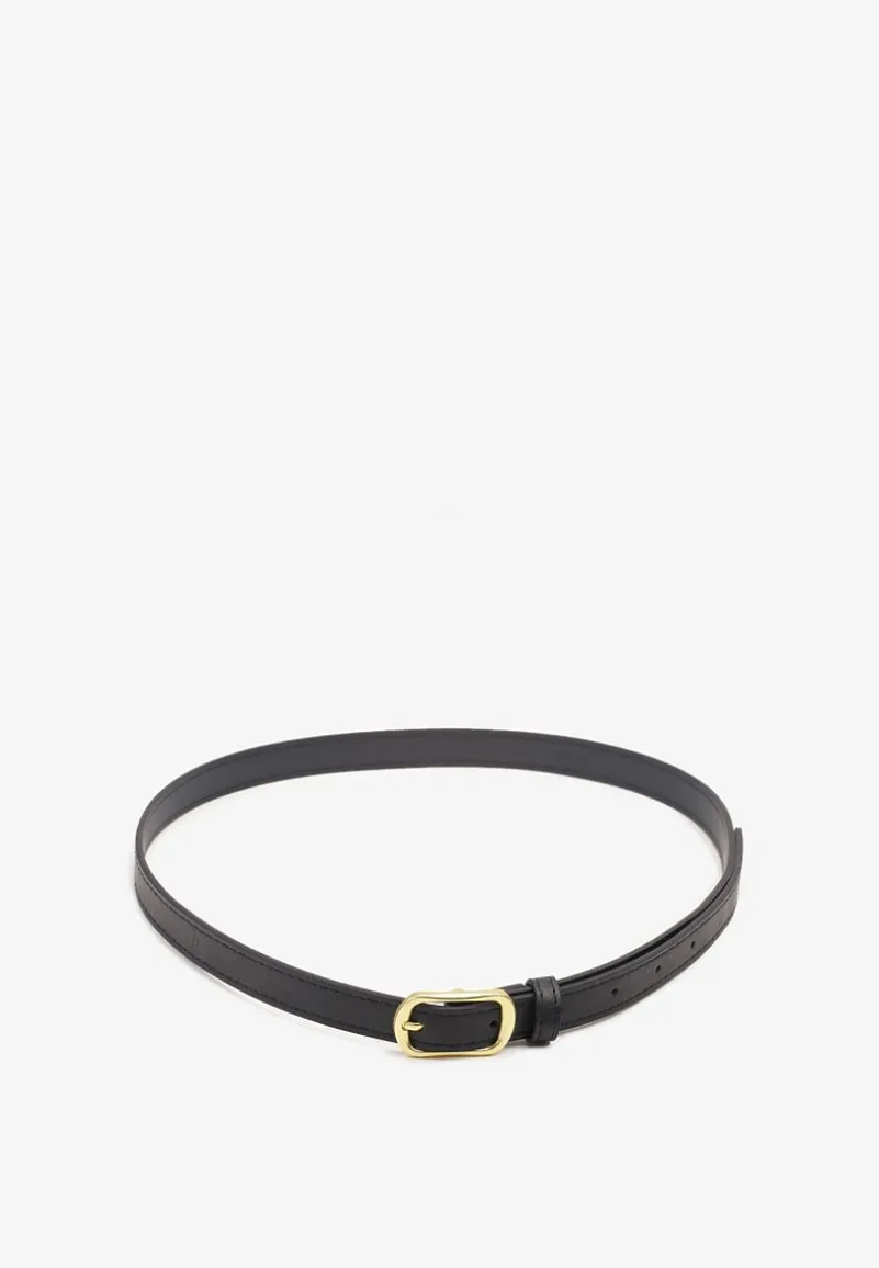 Granatowy Pasek Ozdobiony Klamrą Mevenia