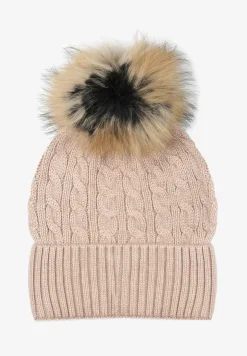 Jasnobeżowa Czapka z Kaszmirem i Bawełną Don’t Leave Me