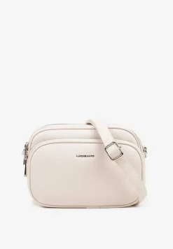 Jasnobeżowa Dwukomorowa Torebka Typu Listonoszka Ellirin