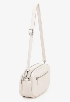 Jasnobeżowa Dwukomorowa Torebka Typu Listonoszka Ellirin