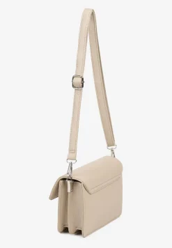 Jasnobeżowa Mała Torebka Listonoszka w Klasycznym Stylu Izrena