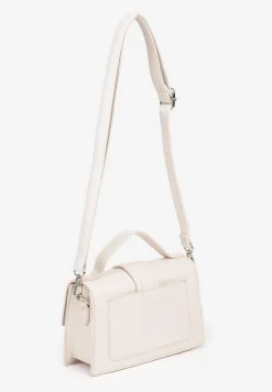 Jasnobeżowa Mała Torebka Listonoszka z Klapą Savirielle