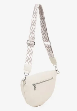 Jasnobeżowa Nerka z Materiałowym Paskiem Ehadeel