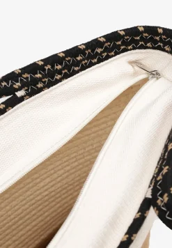 Jasnobeżowa Pleciona Torebka z Bawełny Typu Shopper Izavera