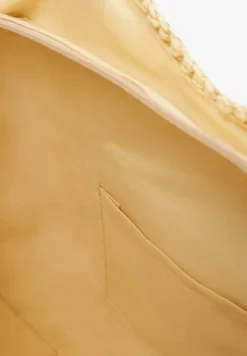 Jasnobeżowa Torebka Shopperka Boho z Plecionej Rafii Aidarsa
