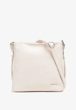 Jasnobeżowa Trapezowa Torebka Listonoszka na Regulowanym Pasku Damivie