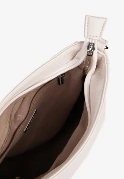 Jasnobeżowa Trapezowa Torebka Listonoszka na Regulowanym Pasku Damivie