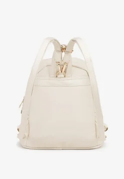 Jasnobeżowy Casualowy Plecak z Metaliczną Aplikacją i Regulowanymi Szelkami Haliriss