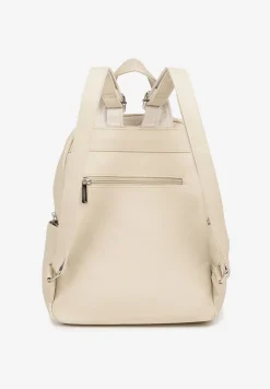 Jasnobeżowy Plecak Ozdobiony Napisem Nillamea
