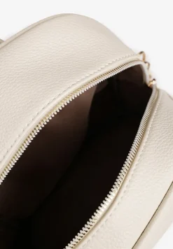 Jasnobeżowy Plecak z Metalicznym Zdobieniem Efarinia