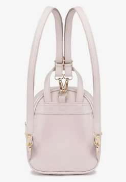 Jasnobeżowy Plecak z Regulowanymi Odpinanymi Paskami i Ozdobną Kieszonką na Magnes Nelvera