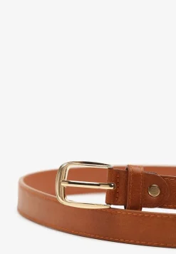 Jasnobrązowy Pasek Ozdobiony Klamrą Revaselle