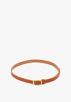 Jasnobrązowy Pasek Ozdobiony Klamrą Mevenia