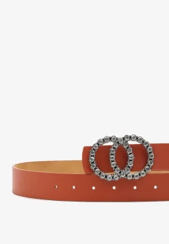 Jasnobrązowy Pasek ze Zdobioną Klamrą Timalora