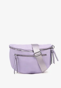 Jasnofioletowa Nerka Ozdobiona Frędzlami przy Suwakach Nilarisse