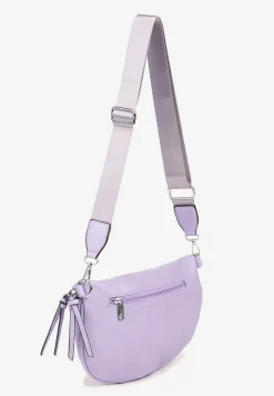 Jasnofioletowa Nerka Ozdobiona Frędzlami przy Suwakach Nilarisse