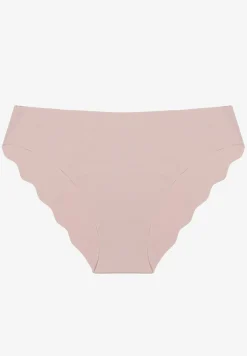 Jasnofioletowe Majtki Bezszwowe Typu Figi Ozdobione Falbanką Veloti
