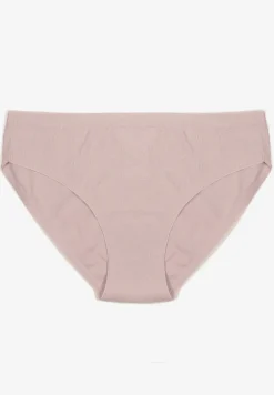 Jasnofioletowe Majtki Figi z Bawełny Zdobione Tłoczonym Wzorem Annalesa