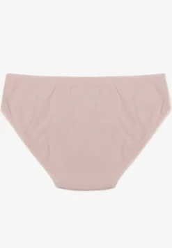 Jasnofioletowe Majtki Figi z Bawełny Zdobione Tłoczonym Wzorem Annalesa