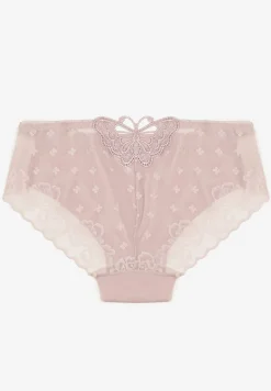 Jasnofioletowe Majtki Typu Figi z Koronką Tellinavi