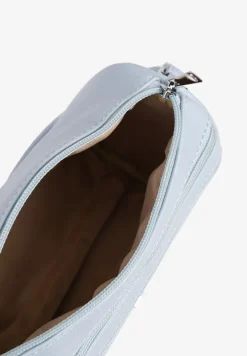 Jasnoniebieska Mała Torebka Listonoszka z Kieszeniami na Suwak Savirette