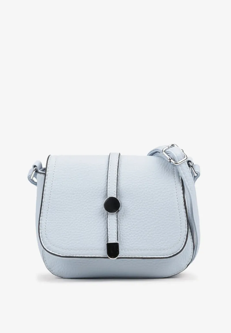 Jasnoniebieska Torebka Listonoszka Ozdobiona Klapą Dolissea