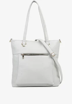 Jasnoniebieska Torebka Shopperka Ozdobiona Suwakiem Nanamira