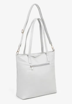 Jasnoniebieska Torebka Shopperka Ozdobiona Suwakiem Nanamira