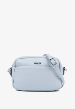 Jasnoniebieska Torebka Typu Listonoszka o Prostokątnym Kształcie Lirona