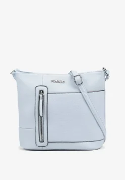 Jasnoniebieska Torebka Typu Listonoszka Ozdobiona Suwakiem Dolaris