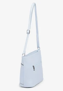 Jasnoniebieska Torebka Typu Listonoszka Ozdobiona Suwakiem Dolaris