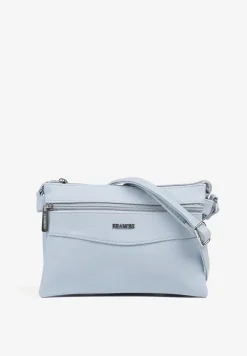 Jasnoniebieska Torebka Typu Listonoszka o Prostokątnym Fasonie Izinia