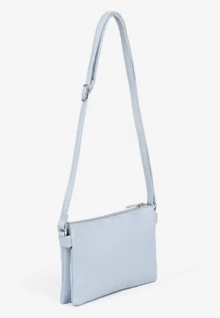 Jasnoniebieska Torebka Typu Listonoszka o Prostokątnym Fasonie Izinia